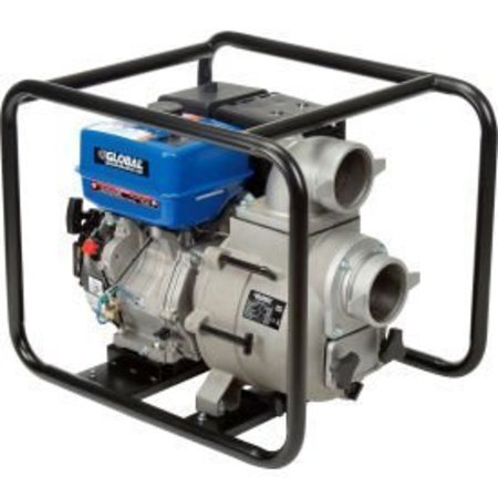 GLOBAL EQUIPMENT GTP100A Portable Gasoline Trash Pump 4¿ Intake/Outlet 14HP GTP100A